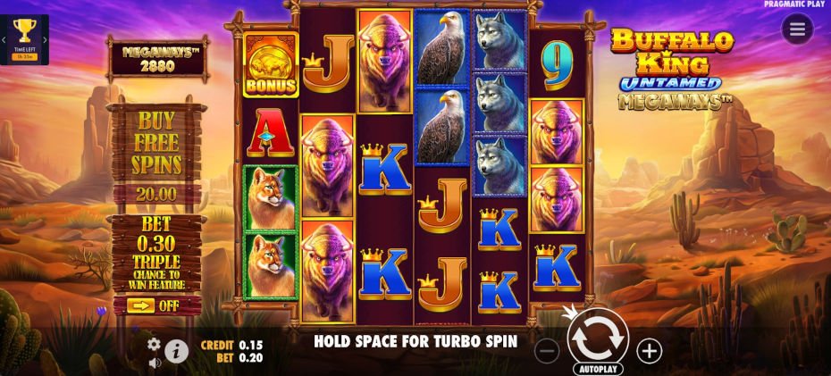 Buffalo King Untamed Megaways PP WTW
