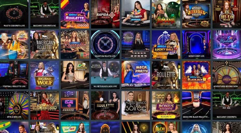 Mesas de Casino en Vivo