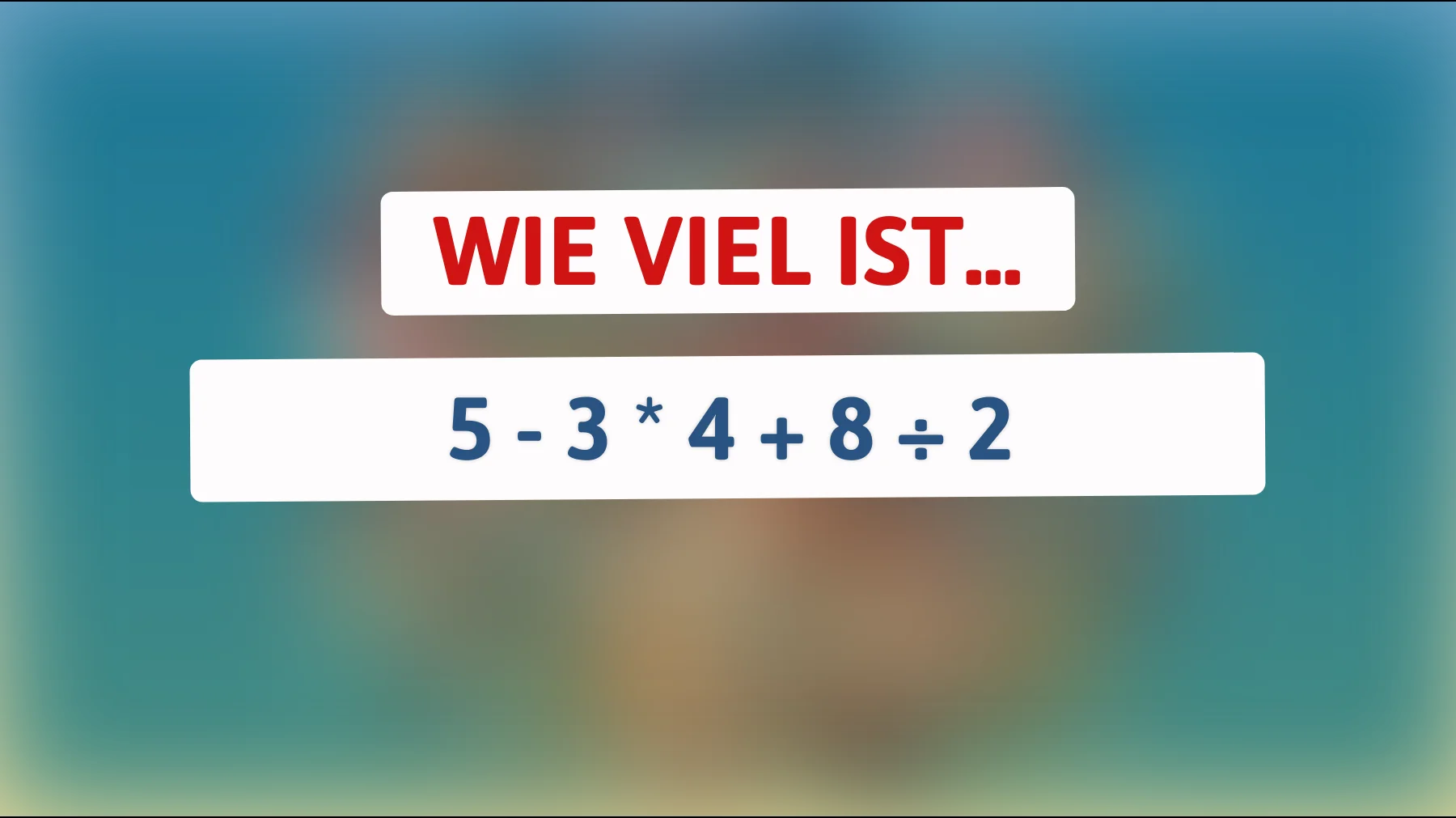 Nur 1 % der Menschen können dieses mathematische Rätsel lösen: Bist du dabei?"